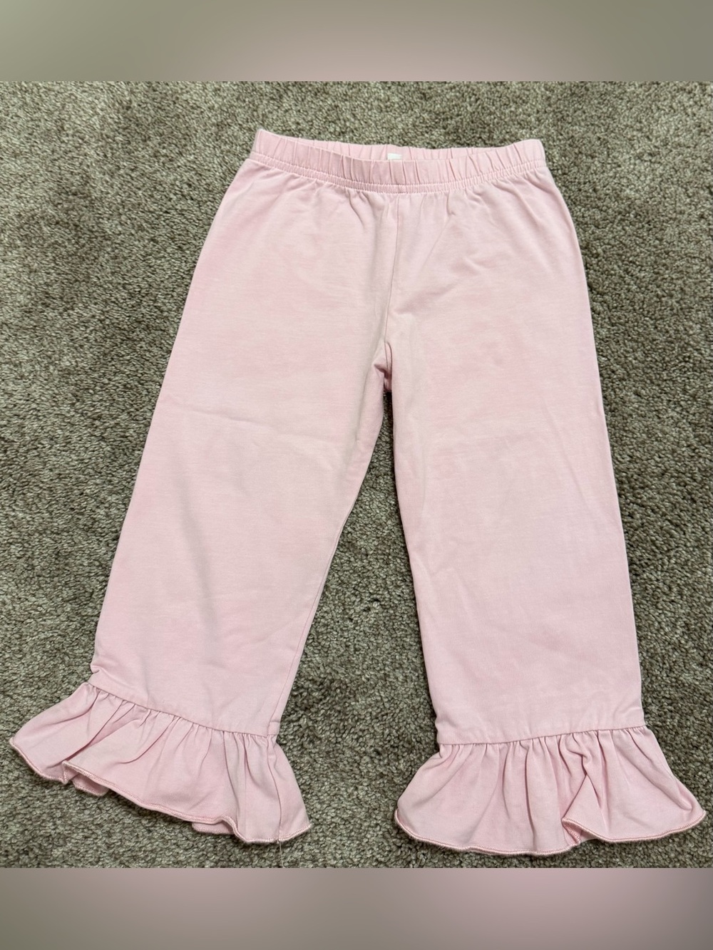 Light Pink Ruffle Bottom Pants